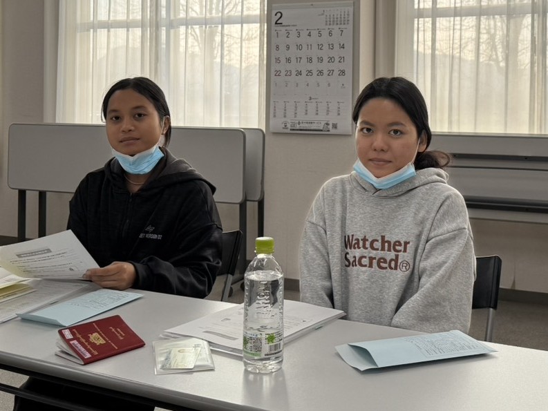 山口県の介護施設様に配属いたしました。(ミャンマー人女性2名 特定技能)